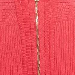 Balmain Pink Stretch Knit Mini Skirt M
