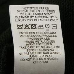 Pre Owned Balmain Black Cotton Knit Coin Embellished Sweatshirt M