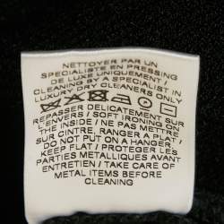 Pre Owned Balmain Black Sequin Embellished Knit Midi Dress L