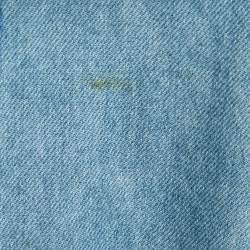 Pre Owned Balmain Blue Denim Double Breasted Belted Long Coat S