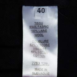 Pre Owned Balmain Dark Green Wool Double Breasted Blazer M