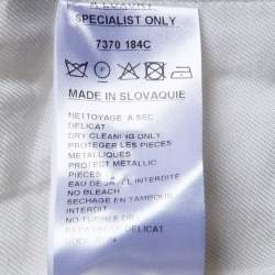 Pre Owned Balmain Ivory Cotton Double Breasted Jacket S