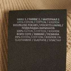 Pre Owned Balmain Beige Logo Print Cotton Knit Shorts M