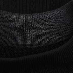 Pre Owned Balmain Black Rib Knit Tank Top S