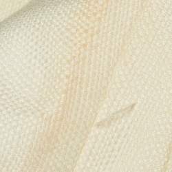 Pre Owned Balmain ivory Panama Double Breasted Tailored Jacket M