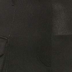 Pre Owned Balmain Black Knit Lace-Up Jumpsuit S