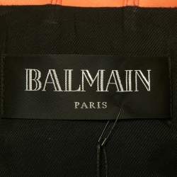 Pre Owned جاكيت بلميان سترة راكب الدراجة النارية بسحاب جلد بيج صغير