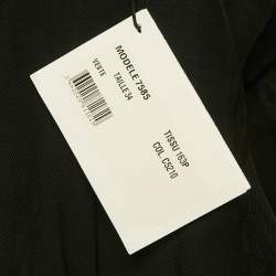 Pre Owned جاكيت بلميان سترة راكب الدراجة النارية بسحاب جلد بيج صغير