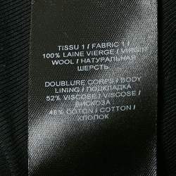 Pre Owned Balmain Black Wool Double Breasted Blazer L