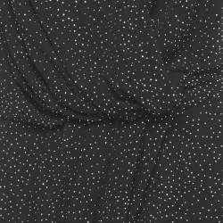 Pre Owned Balmain Black Studded Jersey Metallic Strap Maxi Dress S