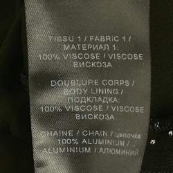 Pre Owned Balmain Black Studded Jersey Metallic Strap Maxi Dress S