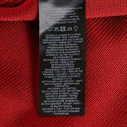 Pre Owned Balmain Red Knit Chain Detail Maxi Dress M