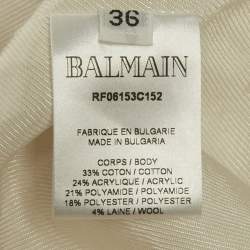 مملوكة مسبقًا ف ستان بالمان قصير منسوج لوريكس مخطط وردي / أبيض مقاس صغير (سمول)