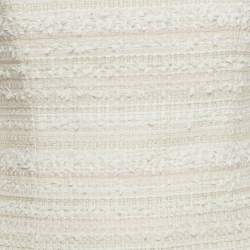 مملوكة مسبقًا فستان بالمان قصير منسوج لوريكس مخطط وردي / أبيض مقاس صغير (سمول)