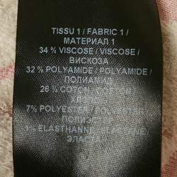 مملوكة مسبقًا Balmain Pink Houndstooth Knit Skirt Suit S