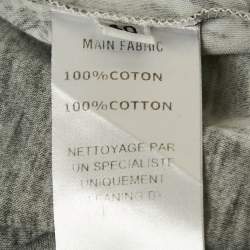 Pre Owned Balmain Black Print Cotton Sleeveless Top M