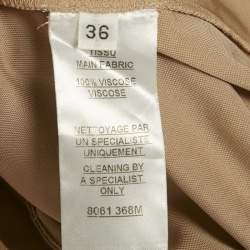 Pre Owned Balmain Beige Jersey Bodysuit S