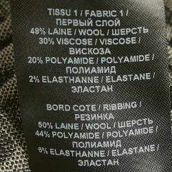 مملوكة مسبقًا Balmain Beige/Black Monogram Knit Bodycon Dress M