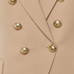 مملوكة مسبقًا Balmain Beige Wool Double Breasted Blazer M