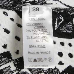 Pre Owned جاكيت بليزر بالمان فتحه أمامية جاكار بنمط فولكلوري أحادي اللون مقاس وسط (ميديم)