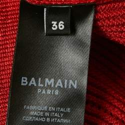 Pre Owned توب بَالمَان أحمر محبوك بكتف واحدة  مقاس صغير (سمول)