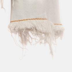 مملوكة مسبقًا Balmain Blue Washed Denim Double Breasted Jacket M