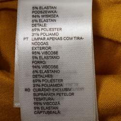 مملوكة مسبقًا توب بلا أكمام بسحاب وتطريز بالحبال من بالمان و إتش آند إم بلون أصفر مقاس صغير (سمول)