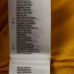 مملوكة مسبقًا توب بلا أكمام بسحاب وتطريز بالحبال من بالمان و إتش آند إم بلون أصفر مقاس صغير (سمول)