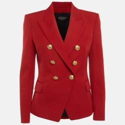 مملوكة مسبقًا بليزر بالمان صوف أحمر بصفين أزرار مقاس متوسط - ميديام