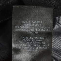 Pre Owned بنطلون جينز بالمان سكيني دينم باهت أسود بقياس خصر 27 بوصة مقاس متوسط - ميديم