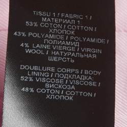 Pre Owned Balmain Pink Tweed Double Breasted Blazer M