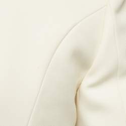 Pre Owned Balmain Block Gabardine Double Breasted Blazer S