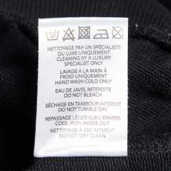 Pre Owned سترة بلومان قطن برقبة دائرية بطبعة شعار أسود مقاس متوسط