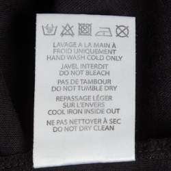 Pre Owned Balmain Black Logo Print Jersey Tank Top M