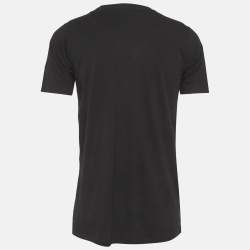 مملوكة مسبقًا تي شيرت بالمين جيزيه مزين باللآلئ السوداء مقاس متوسط