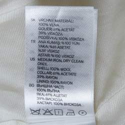 Pre Owned Balmain x H&M Cream Wool Double Breasted Blazer XS