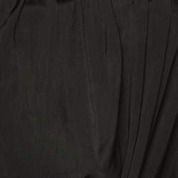 مملوكة مسبقًا Balmain Black Jersey Crop Top S