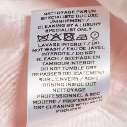 Pre Owned Balmain Pink Tweed Double-Breasted Blazer S