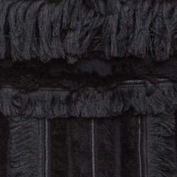 Pre Owned Balmain Black Cotton Fringe Detail Mini Dress M