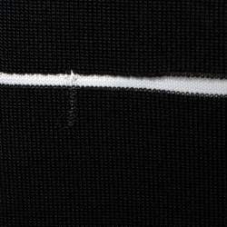 Pre Owned Balmain Black Sheer Paneled Bodycon Dress M