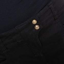 Balmain Black Denim Zip Detail Slim Fit Jeans M