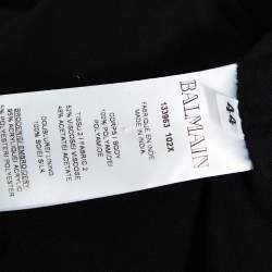 Pre Owned Balmain Multicolor Abstract Sequin Embellished Fitted Mini Dress L