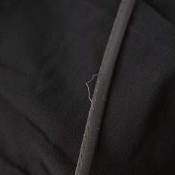 Pre Owned Balmain Gold Fringed Stud Embellished Fitted Mini Dress M