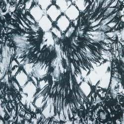 Pre Owned Balmain Cream White Cotton Abstract Print T-Shirt M