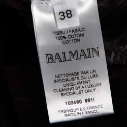 Balmain Multicolor Cotton Faded Tiger Print Distressed Oversized T-Shirt M