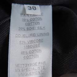 Pre Owned Balmain Red Textured Cotton & Silk Double Breasted Blazer M