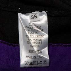 Balmain Colorblock Knit Mini Skirt S