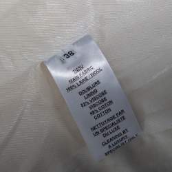 Pre Owned Balmain Cream Wool Double Breasted Blazer M