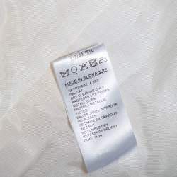 Pre Owned Balmain Cream Wool Double Breasted Blazer M