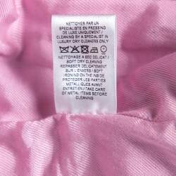 Pre Owned Balmain Rose Layette Wool Double Breasted Blazer S